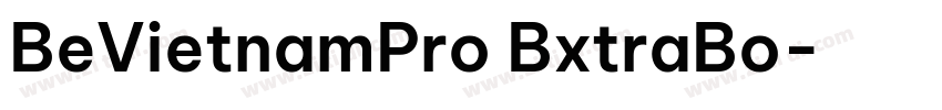 BeVietnamPro BxtraBo字体转换